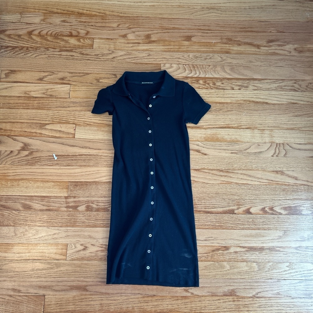 Brandy Melville Caroline Ribbed Button Up Dress
